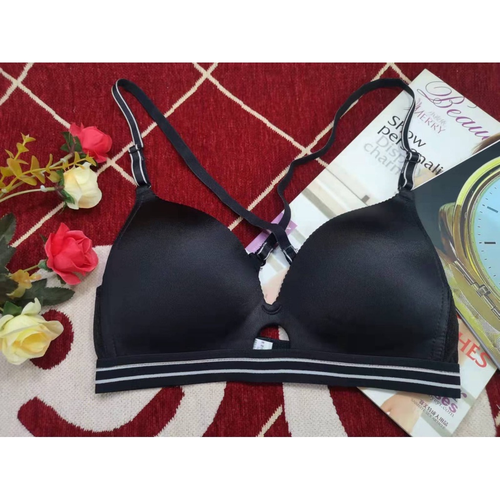 Bra/BH Import 6613 Busa Tipis Tisak Ada Kawat, dgn Kain Lembut