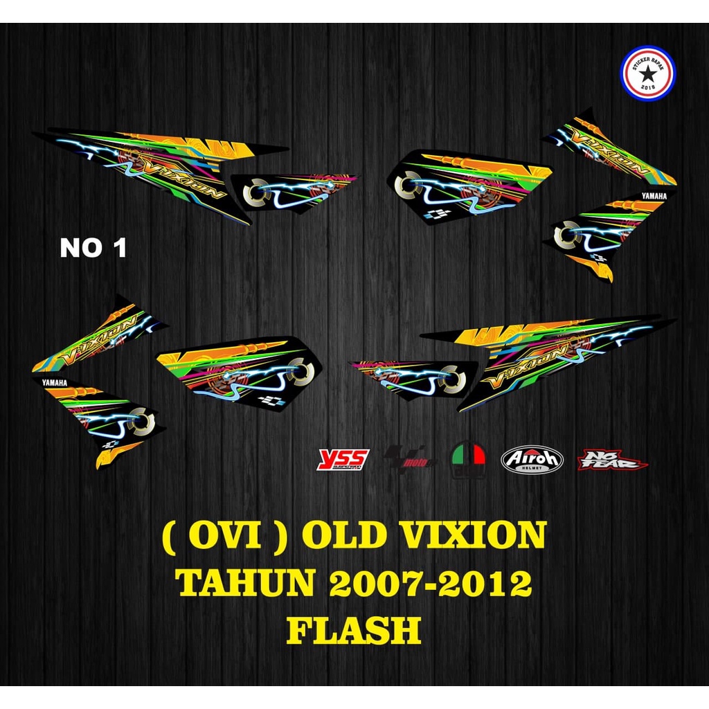STIKER STRIPING VIXION 2007-2012 OVI MOTIF FLASH