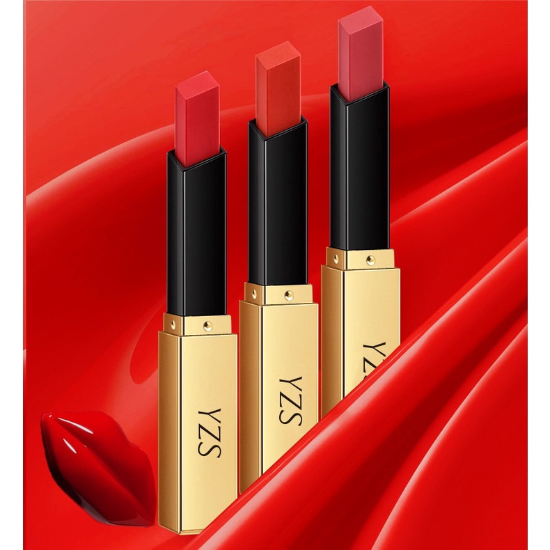 YZS Ultralight Matte Lipstick Lipstik Ultra Light Mattedorable Lip Cream Intense Matte Lipstick Long Lasting Finish Lipstik