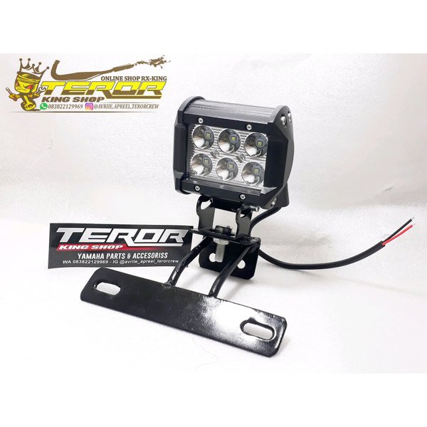 [BAYAR DITEMPAT]Lampu led ICC 6 SISI+BREKET  Variasi  king rx z rx special vixion byson gl REAL PICT