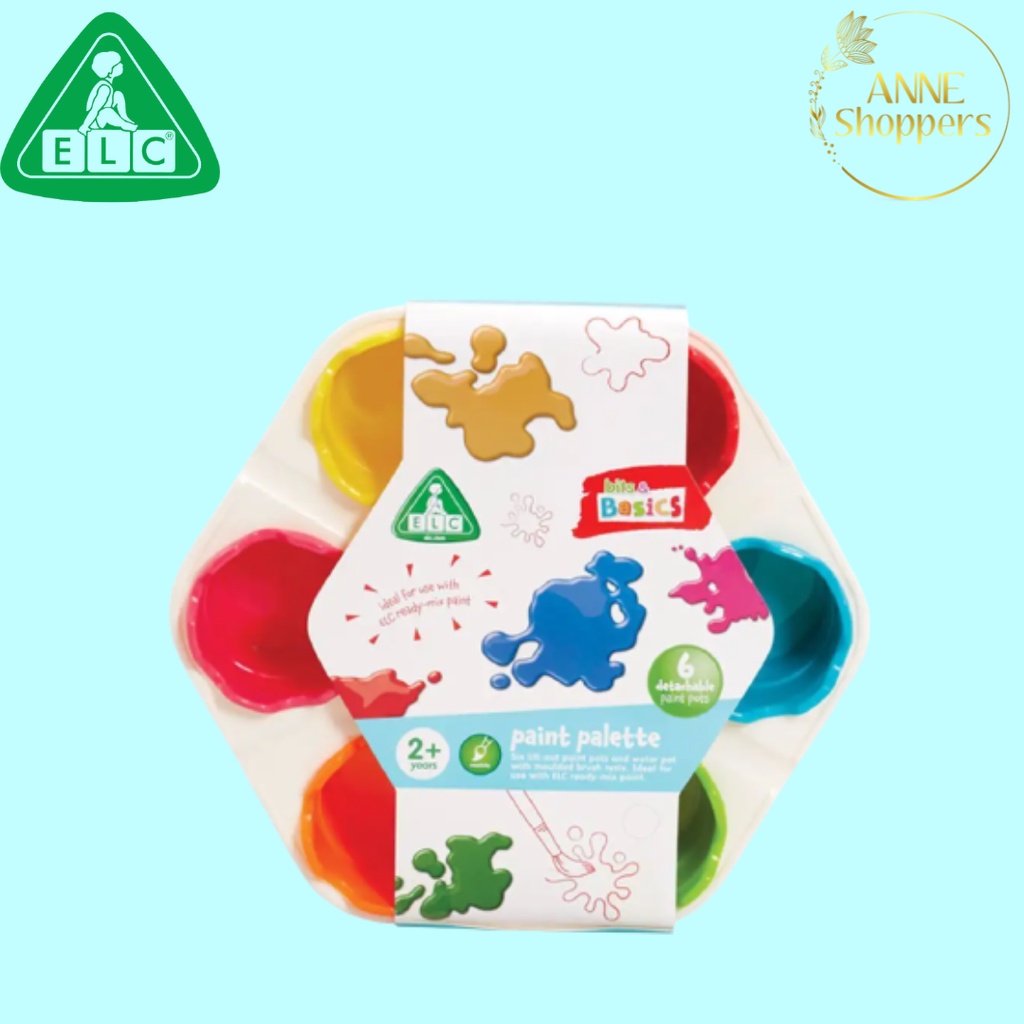 ELC Bits n Basic Color Palette - Cangkir Cat Untuk Melukis