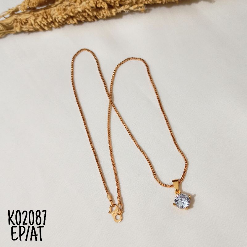 Kalung Fashion Mata Zircon Simple K02087