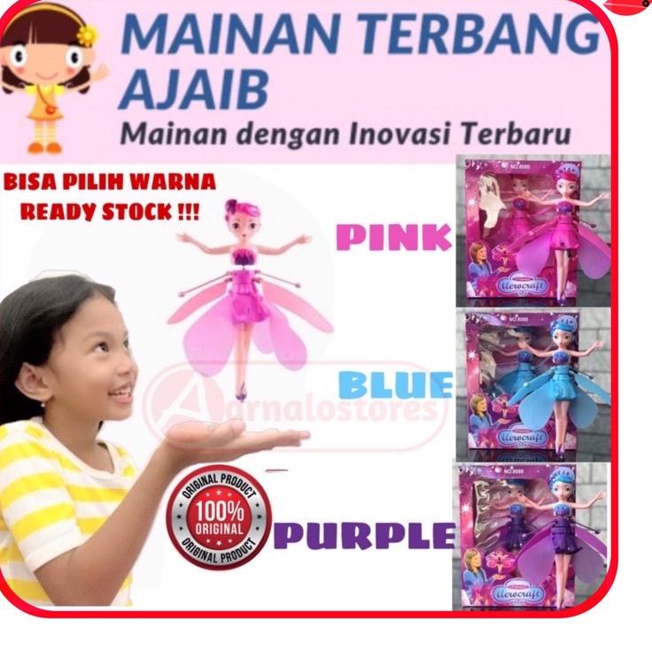 SMN.02Jl22ˣ |  Peri Sensor Terbang / Mainan Terbang Ajaib / Mainan Anak Boneka Terbang / Peri Terban