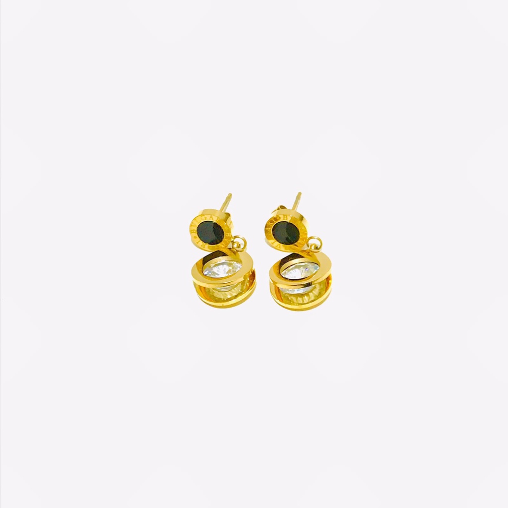 Anting Titanium Wanita Lpais Emas Anti Karat AT-108-21