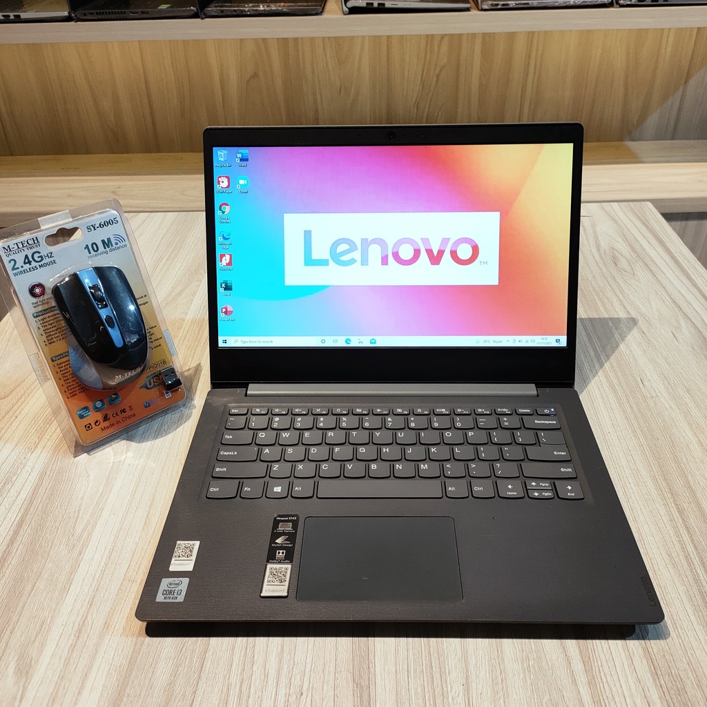 LENOVO ideapad S145 - Silver (Core i3 gen 10) RAM 4gb SSD 128gb VGA Intel UHD Graphics