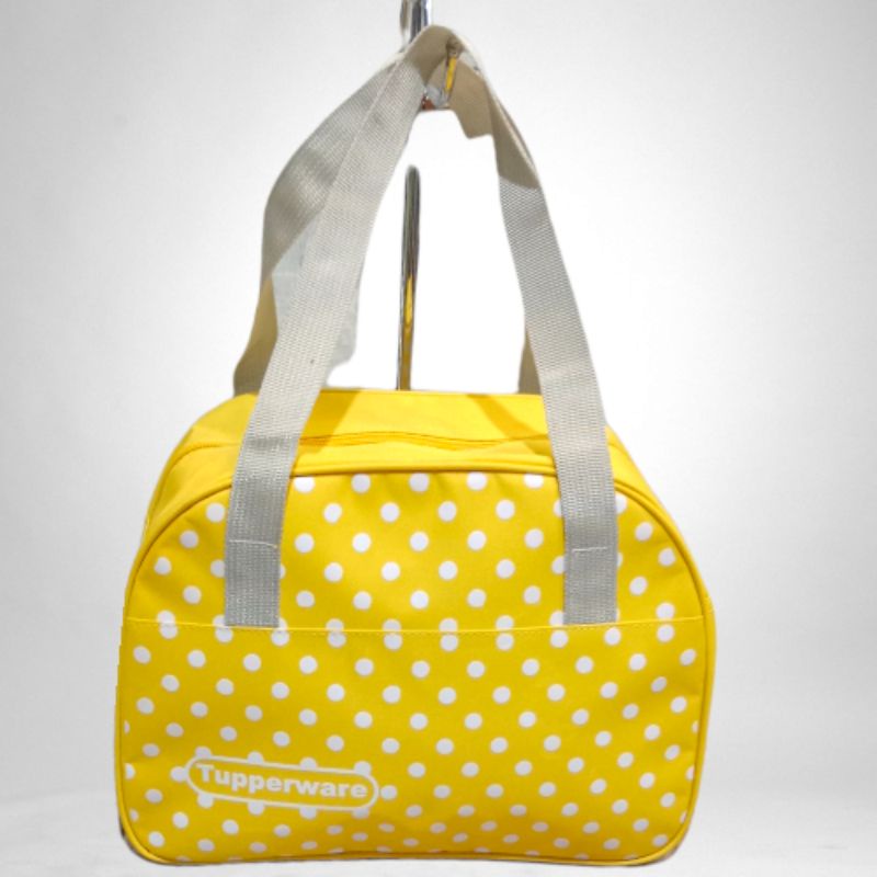 Tas Pop Polkadot Zipper Bunga Es jinjing murah