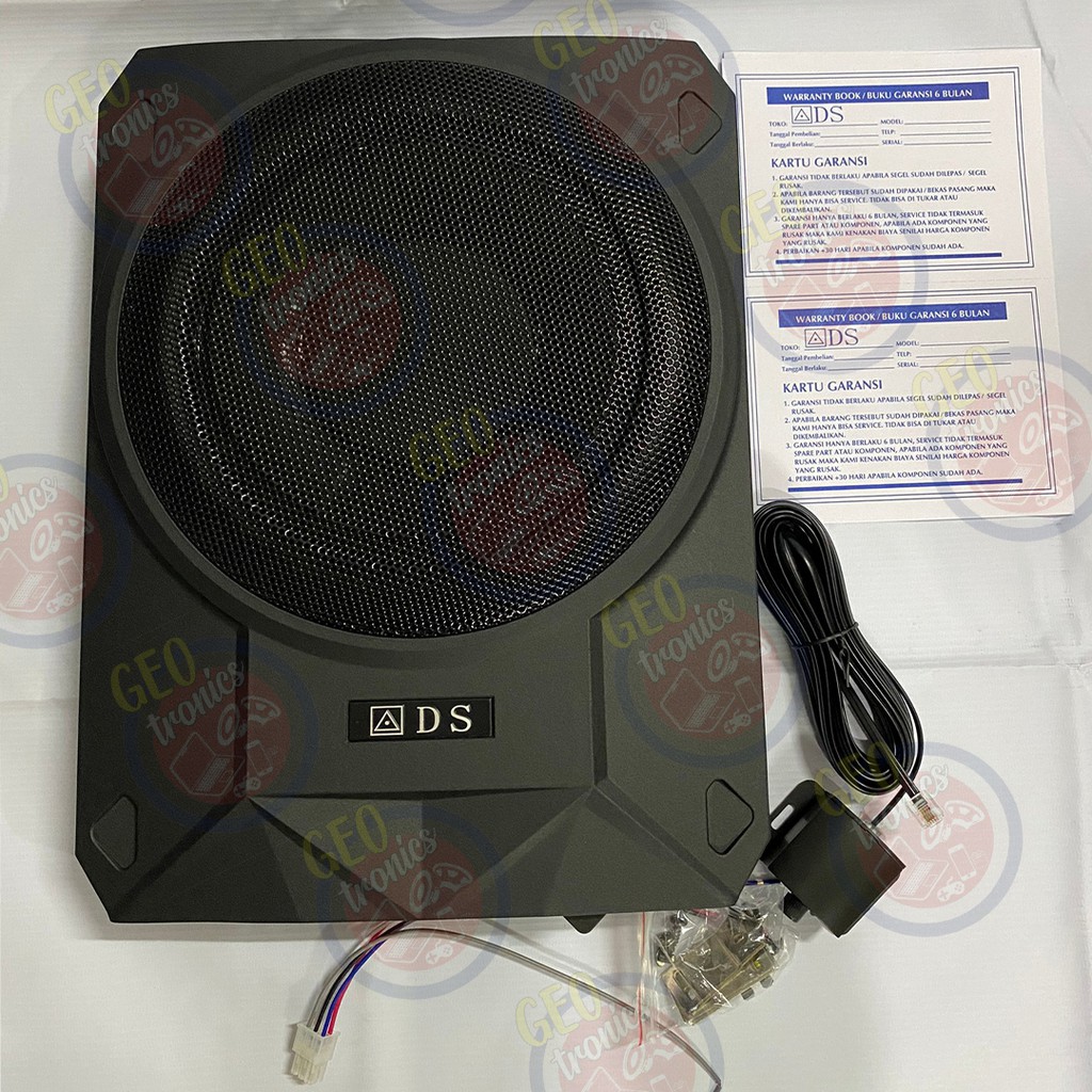 Subwoofer Kolong Jok Mobil ADS AD-1000N 10 Inch Sub Aktif Bass Audio Mobil Built in Power Amplifier