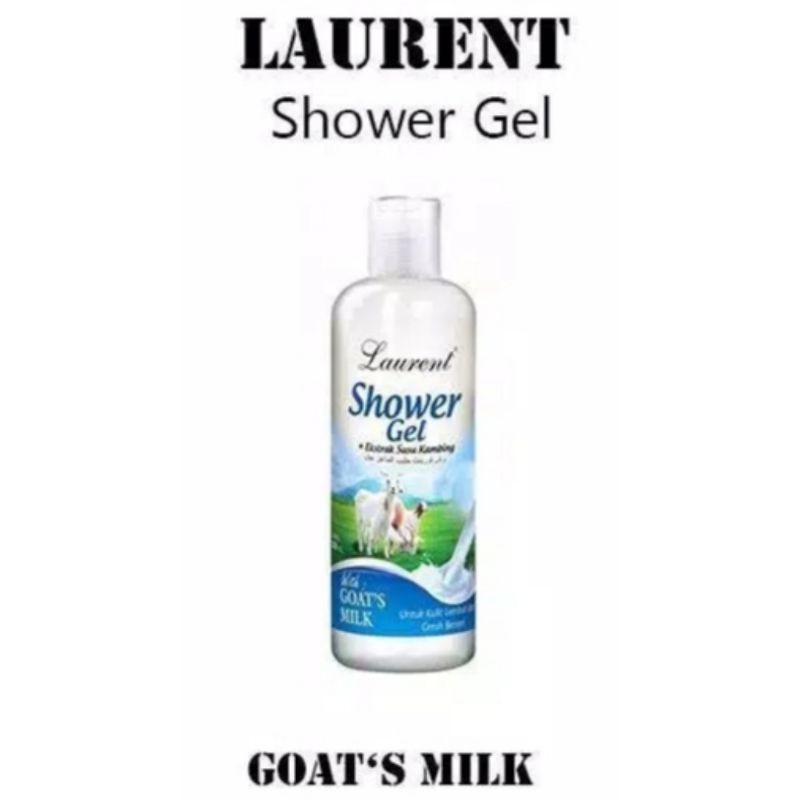 100% Original Laurent Shower Gel With Goat's Milk 250ml sabun mandi susu kambing