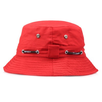 Topi Nelayan Serut Serut Drawstring Topi Fashion Travel Cap Musim Panas Kerai