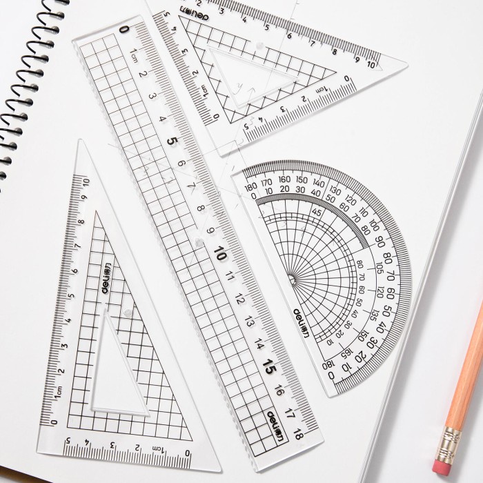 

Deli Student Ruler Set Paket Penggaris Isi 4Pcs Untuk Pelajar 9619