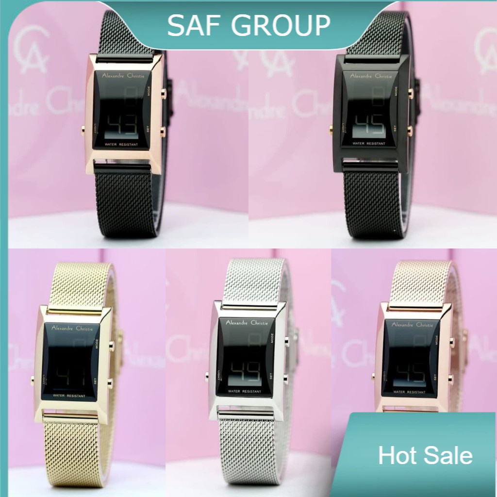 JAM TANGAN WANITA ALEXANDRE CHRISTIE AC 9225 / AC9225 DIGITAL WATCH ORIGINAL by plp