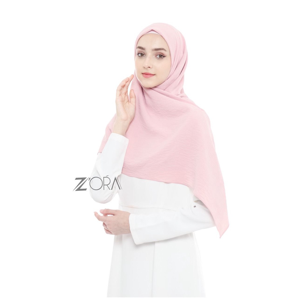 ZORA - Hanna Segiempat 120x120  Crinkle Airflow  - Hijab Wanita