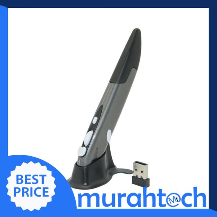 Pen Mouse Wireless 500-1000 DPI For PC/Smart TV/Laptop - Hitam