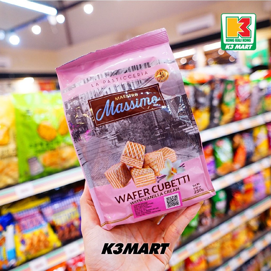 

Maestro Massimo Wafer Cubetti With Vanilla Cream 250gr