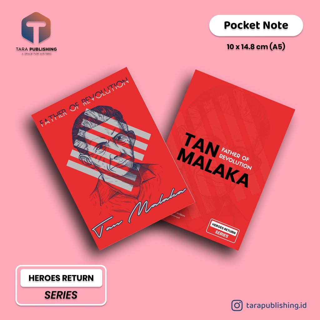 

Pocket Note TAN MALAKA FATHER OF REVOLUTION - Notebook Note Book Buku Tulis Catatan Note Agenda Planner