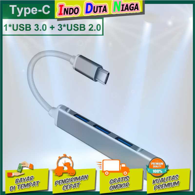 IDN TECH - MLLSE USB HUB Type C Adapter High Speed 3.0 4 Port Aluminium - C809