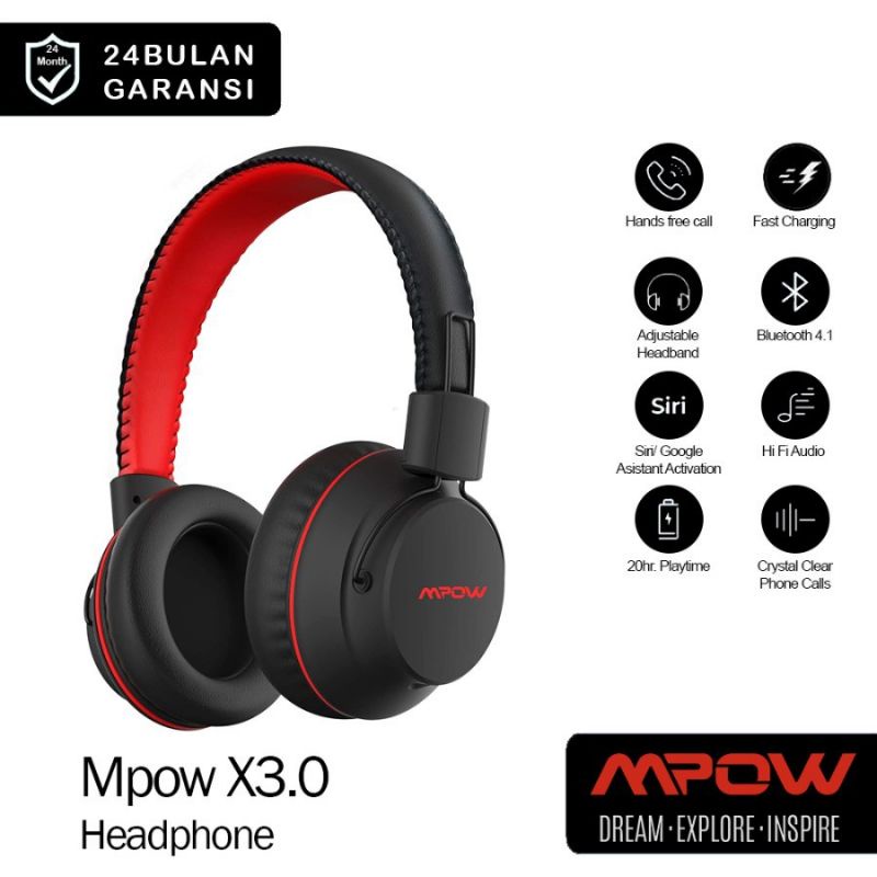 MPOW X3.0 Headphone Bluetooth Original