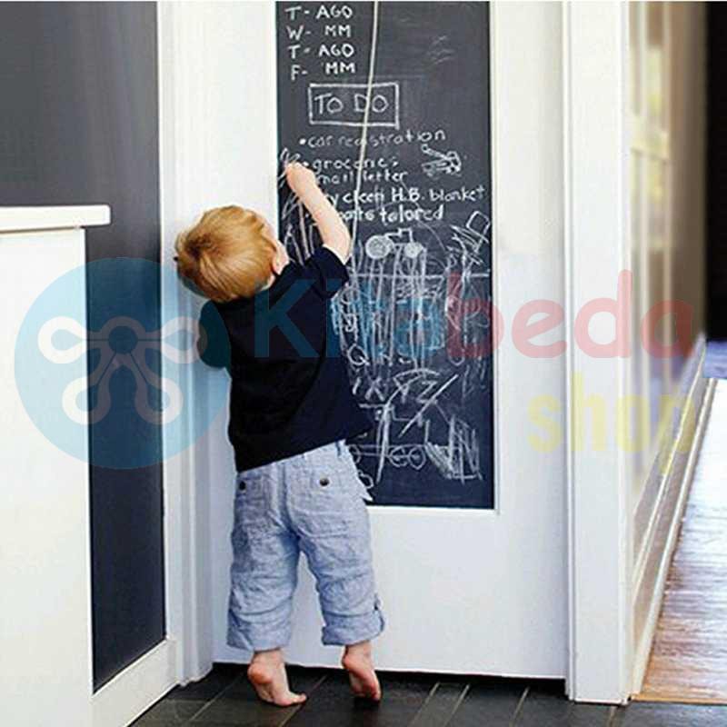 

Stiker Dinding Papan Tulis Kapur 200x45cm KB1286 [Hitam]