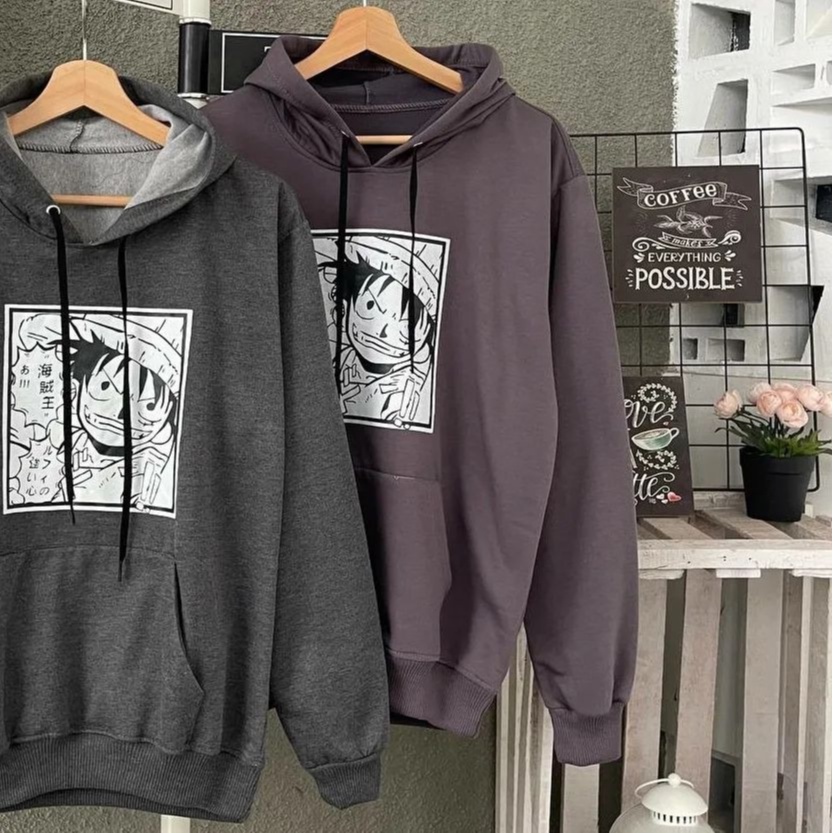 Lufy One Pieces Hoodie - Hoodie Anime Unisex Terbaru