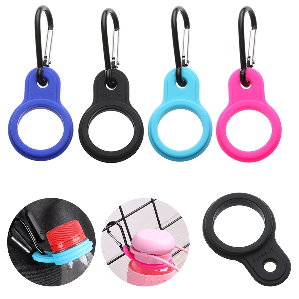 1pc Klip Carabiner Holder Botol Minum Portable Anti slip Bahan Aluminum Untuk Outdoor / Olahraga / Camping / Hiking