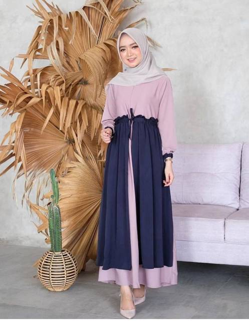 Gamis moskrep Layer //JF632