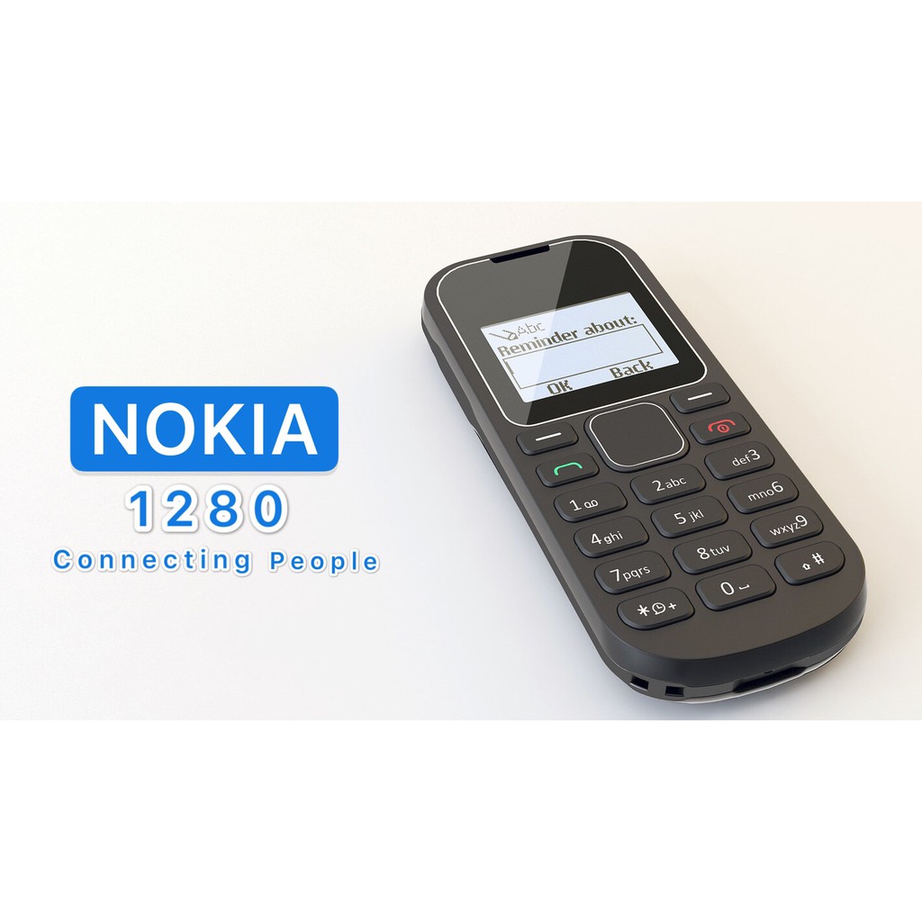 CUPID hp nokia 1280 fullset termurah nokia jadul single sim-1