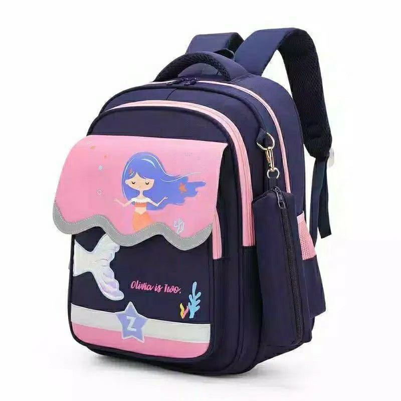 PROMO!! Tas Anak Sekolah Anak Laki Laki dan Peremouan Terbaru2021 / Tas Ransel Anak Karakter / Tas Sekolah Anak MODEL SHARK dan MERMAID Bisa COD/ Tas Anak Sekolah Hiu dan Duyung / Ransel Set 2 in 1 plus Kotak Pensil /Best seller dan Terlaris