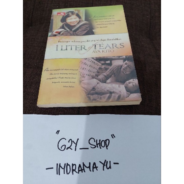 Preloved buku novel 1 liter of tears aya kito
