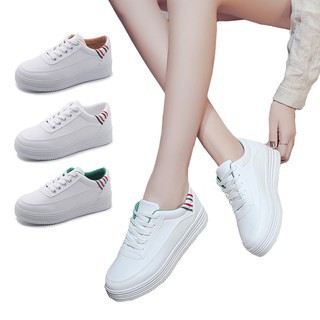 Bayar Di Tempat Sepatu Sneakers Wanita Casual Warna Putih Bayar Di Tempat Sepatu Sneakers Wanita Casual Warna Putih