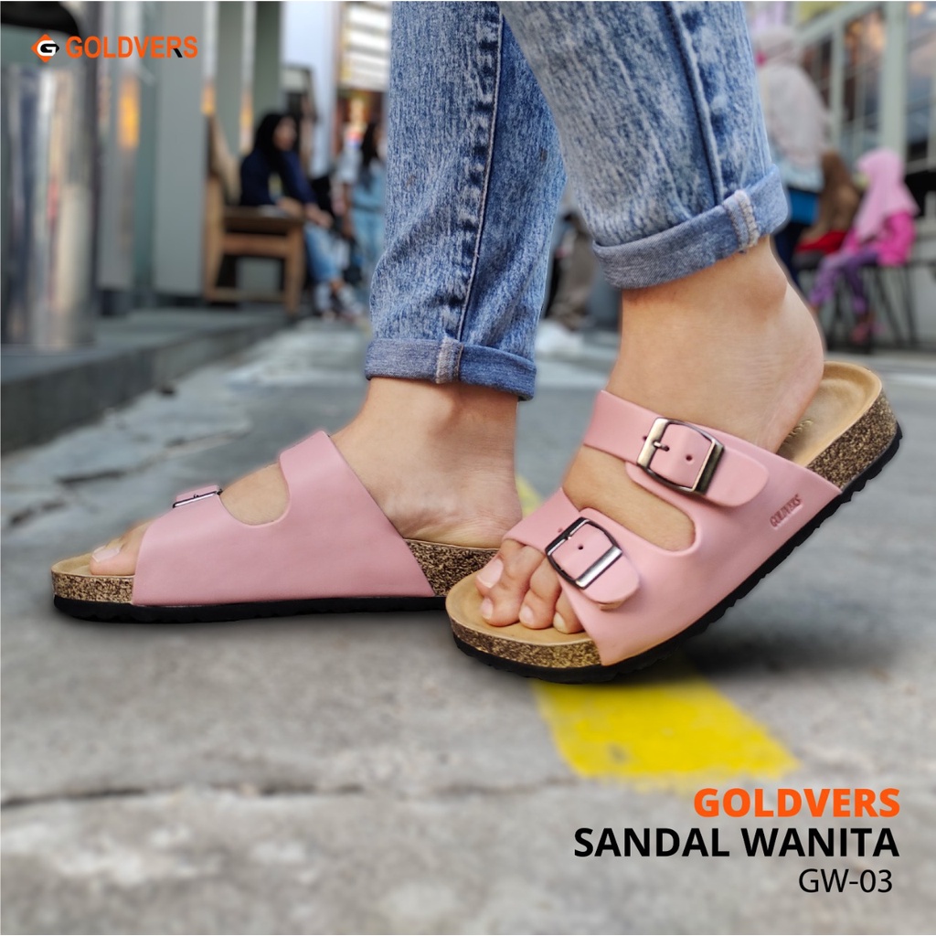 Sandal Wanita Goldvers Best Quality Import Sendal Santai Wanita - Goldiesbags