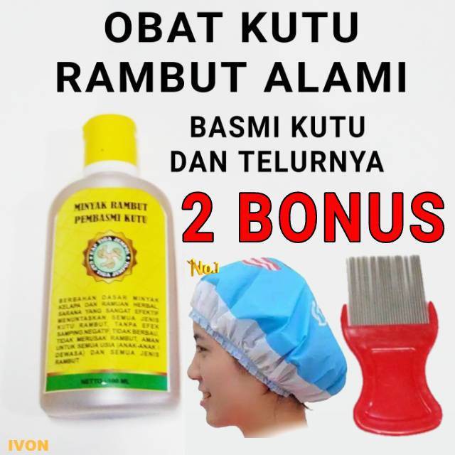 TERLARIS !! ASLI 100% Obat Kutu Rambut dan Telurnya Ampuh Cap Tiga Jempol - Bukan Peditox Peditok