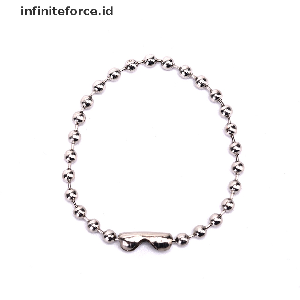 Infiniteforce.id 10pcs Gantungan Kunci Manik-Manik 3.5 &quot;0.09&quot; Diy