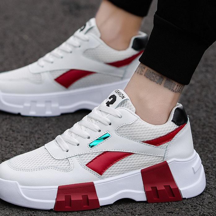 Terbaik℡ PREMIUM  Fashion Original Sepatu Kets Sneakers Model Cina Sport Running Casual Santai Pria