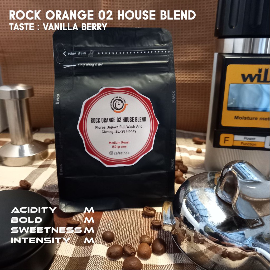 

COFFEE HOUSE BLEND ARABICA ROCK ORANGE 02 150 GR
