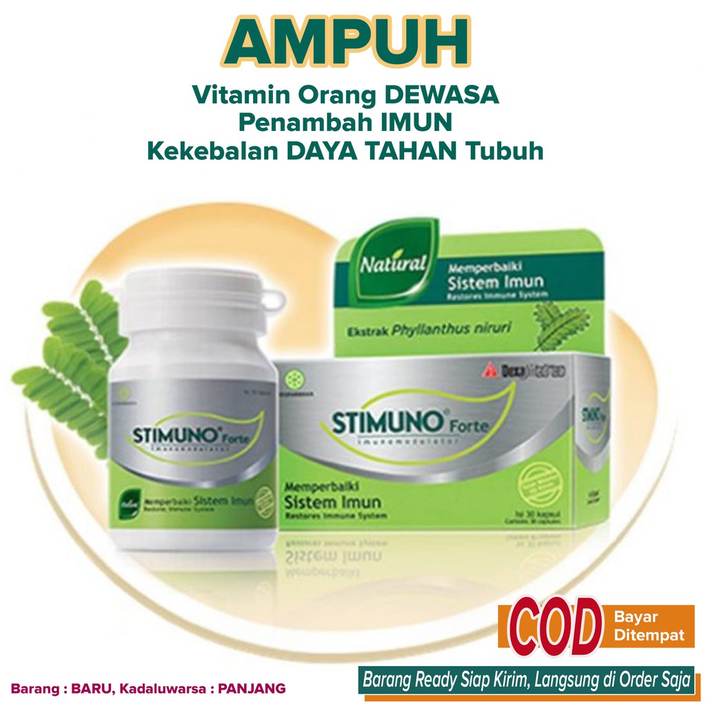 Vitamin DAYA TAHAN Tubuh Penambah IMUN Dewasa BEST SELLER ~ Stimuno Forte