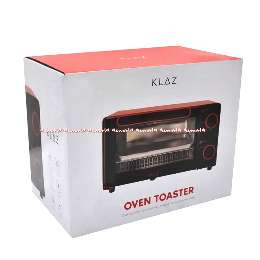 Klaz Oven Toaster Red Alat Pemanggang Oven Merah 9L