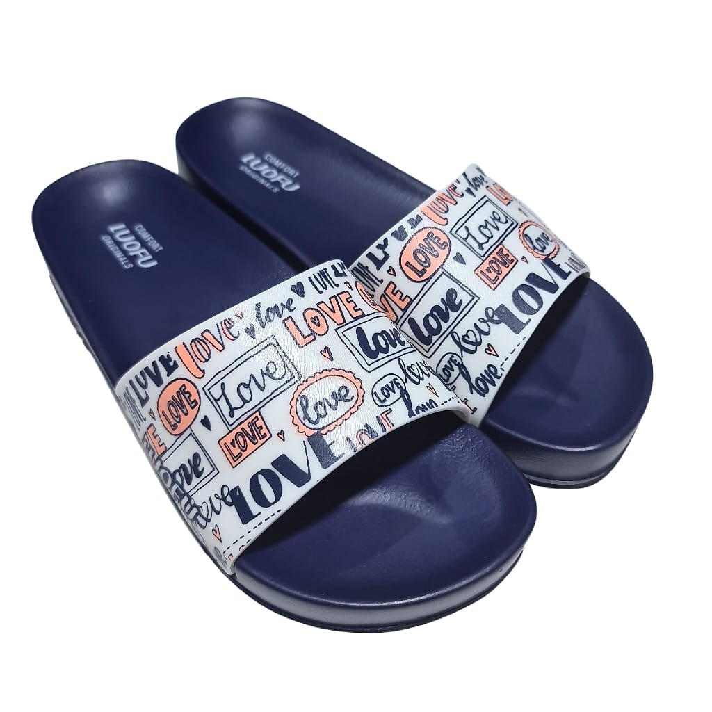 jelly sandal slop karet luofu sendal selop slide kokop import E7151E44S