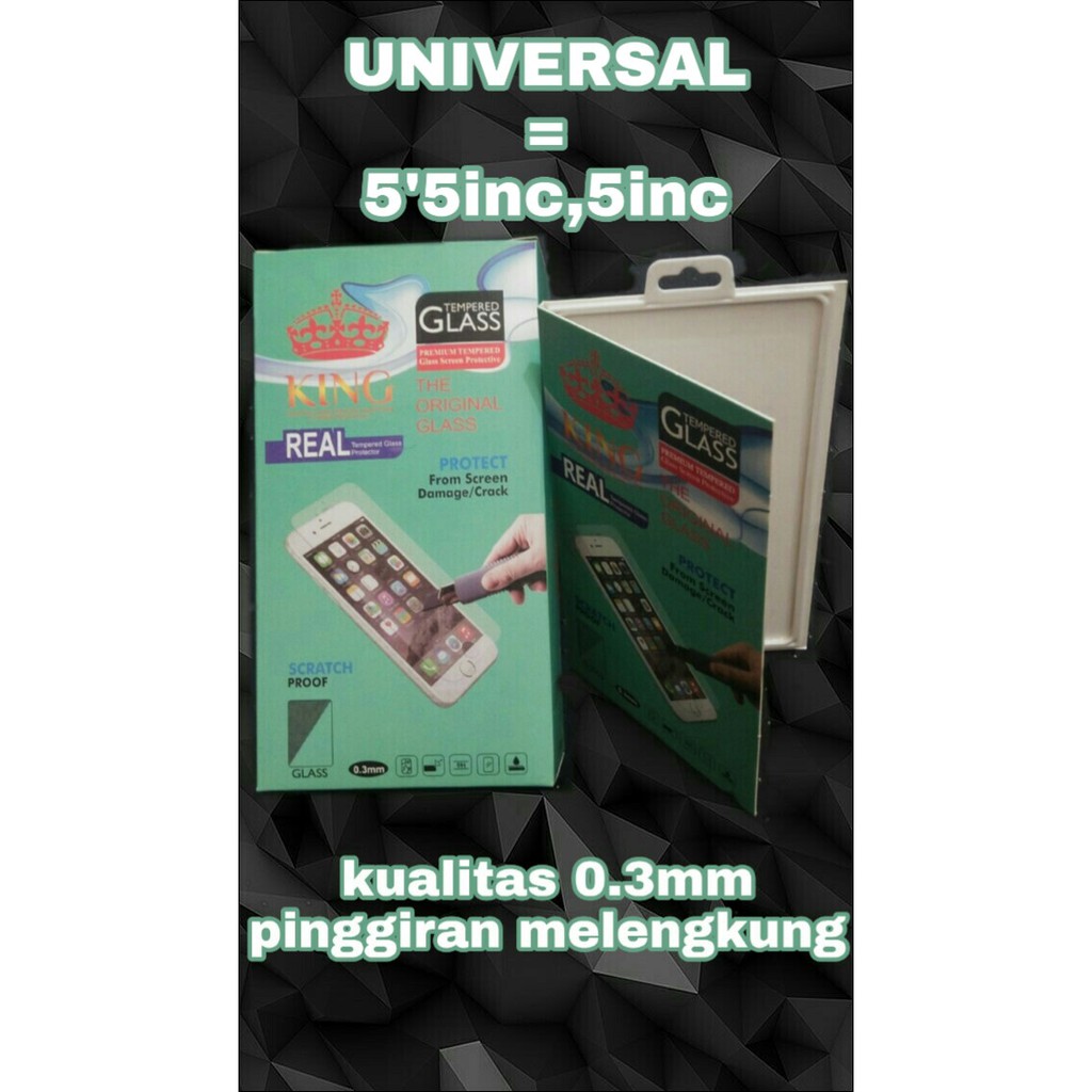 Tempered Glass Univelsal 5inc/5.5inc