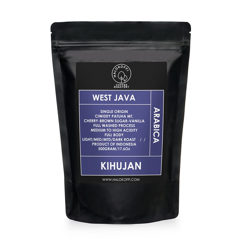 

Kopi Arabika Java Ciwidey/Kihujan Biji - Bubuk - 500gr - Halokoffi Coffee Murni Tanpa Campuran