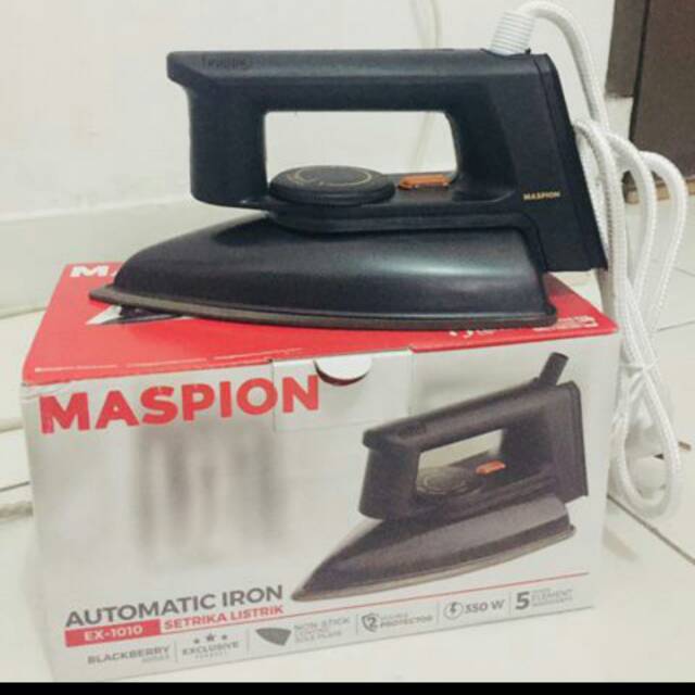 Jual Setrika Maspion Ex 1010 Hitam Shopee Indonesia