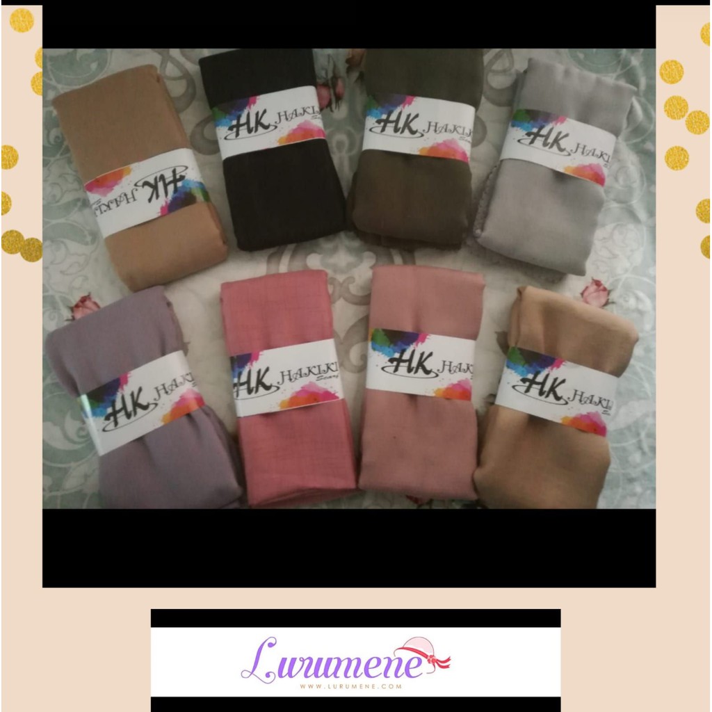 Hijab/ Kerudung Segiempat Deenay Polos like Ori
