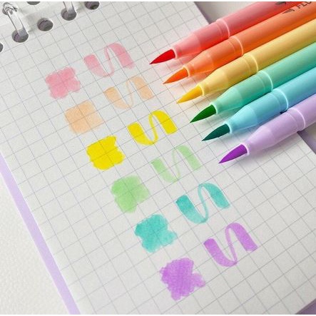 Candy Color Brush Pens (6pcs)