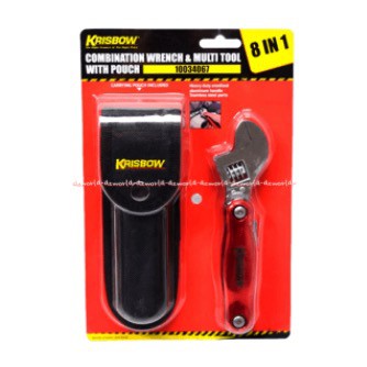 Krisbow Combination Wrench 8 In 1 Dengan Sarung