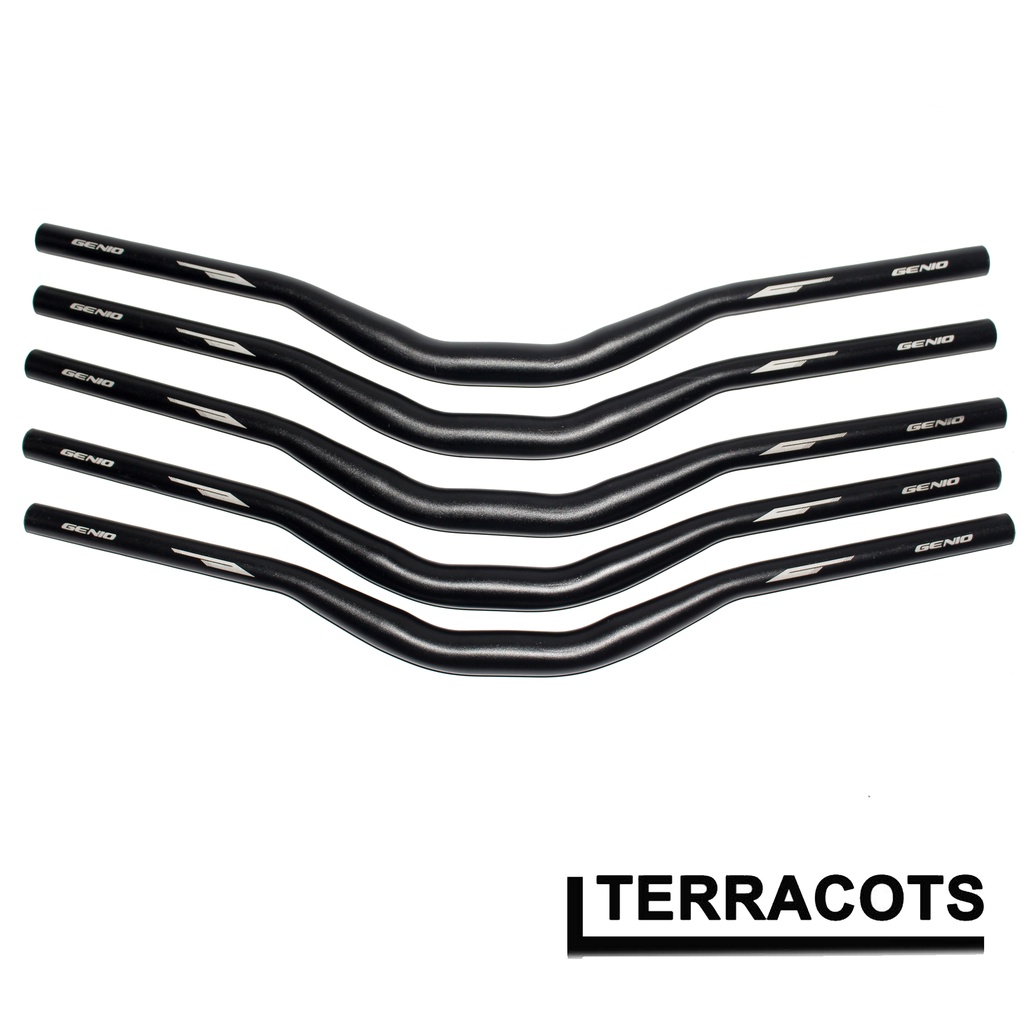 Stang Handelbar Sepeda MTB Oversize Genio Bahan Aloy Rise 40 Panjang 72cm Stang Sepeda MTB Alloy