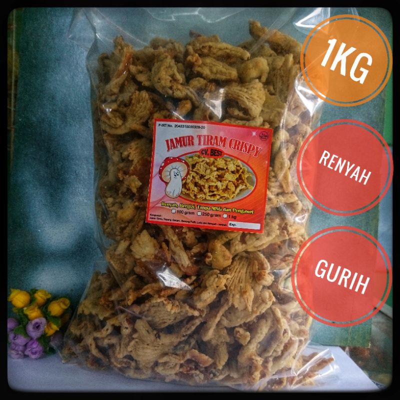 

Jamur crispy 1kg jamur tiram Crispy enak gurih