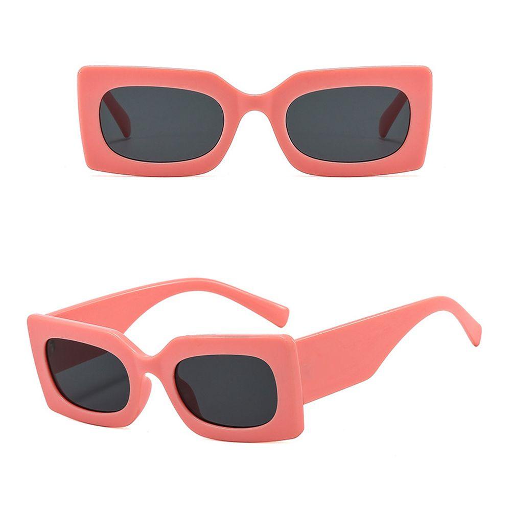 Lily Rectangle Sunglasses Kacamata Matahari Terbaru Bingkai Besar Hip Hop Square Sunglasses