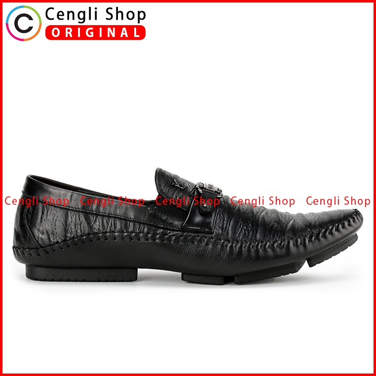 PLAYBOY SEPATU PANSUS LOAFER KULIT PRIA ORIGINAL TERBARU HITAM PL79