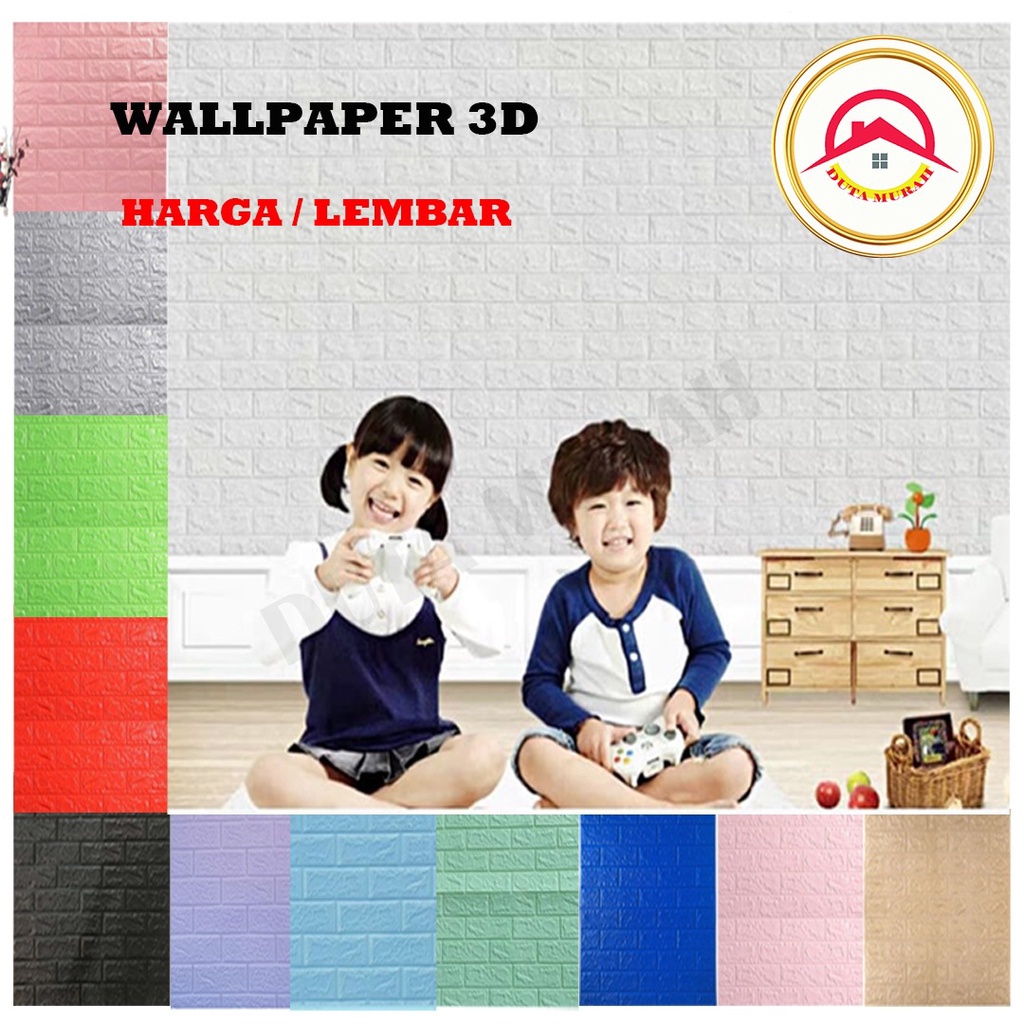 Wallpaper Dinding 3D FOAM Wallfoam 70x77 cm..READY STOCK Kwalitas Terbaik