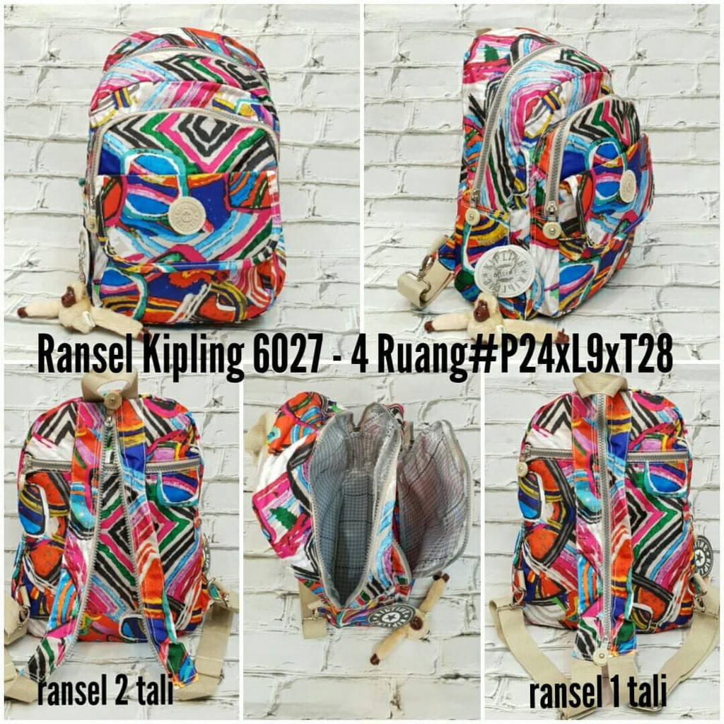 #TasWanita Cantik - Ransel Kipling 6027 motif