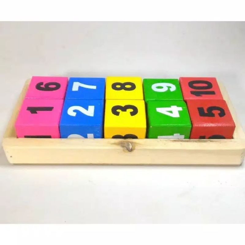 Balok Angka Kotak, Balok Huruf Alphabet Kotak, Balok Huruf Hijaiyah Kotak